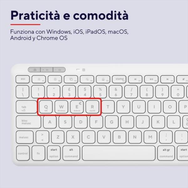 Lyra Compact Wireless Keyboard It W - immagine 4