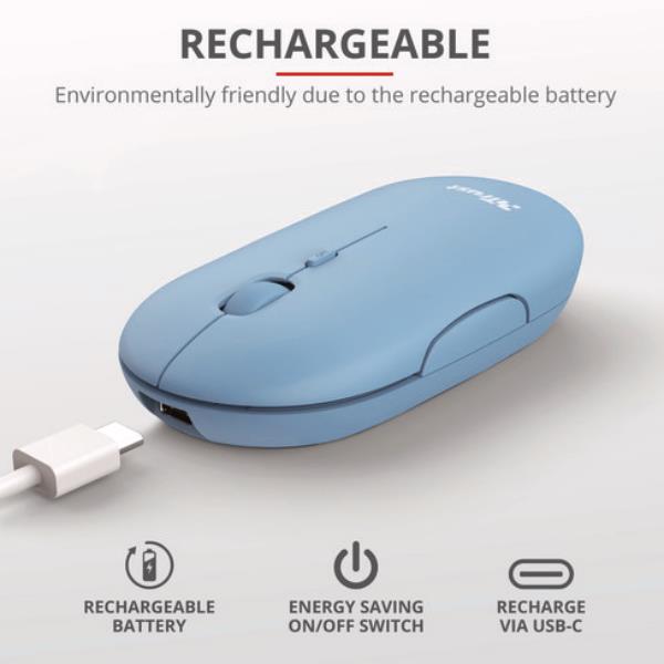 Puck Wireless Mouse Blu - immagine 8