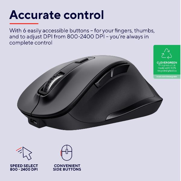 Fyda Rechrgable Wireless Mouse Eco - immagine 5