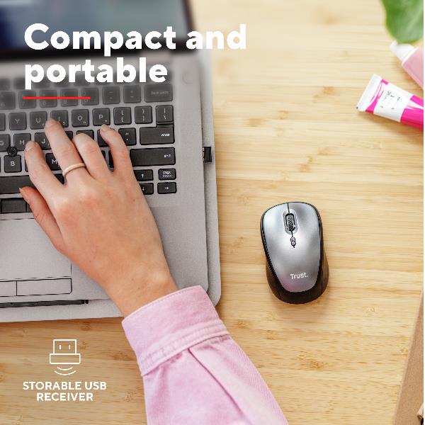 Yvi+ Wireless Mouse Eco Rosso - immagine 7