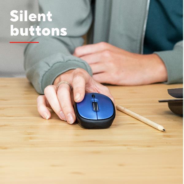 Yvi+ Wireless Mouse Eco Blu - immagine 4