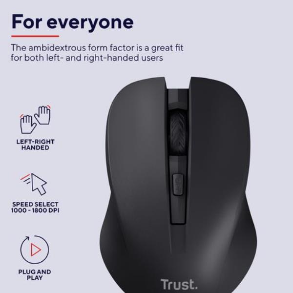 Mydo Silent Wireless Mouse Blk - immagine 5