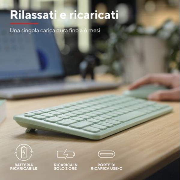Lyra Compact Wireless Keyboard It - immagine 8