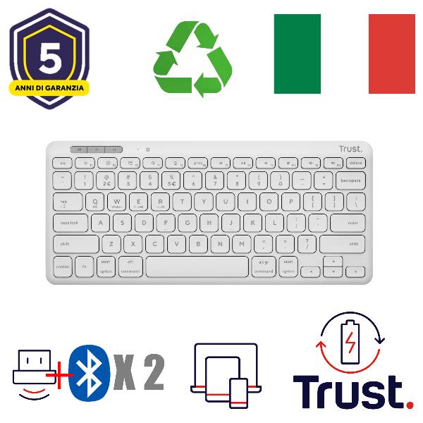 Lyra Compact Wireless Keyboard It W - immagine 2