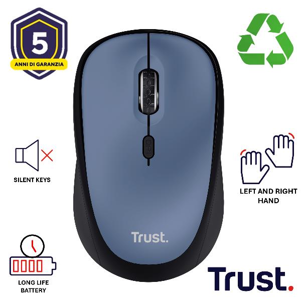 Yvi+ Wireless Mouse Dark Blu