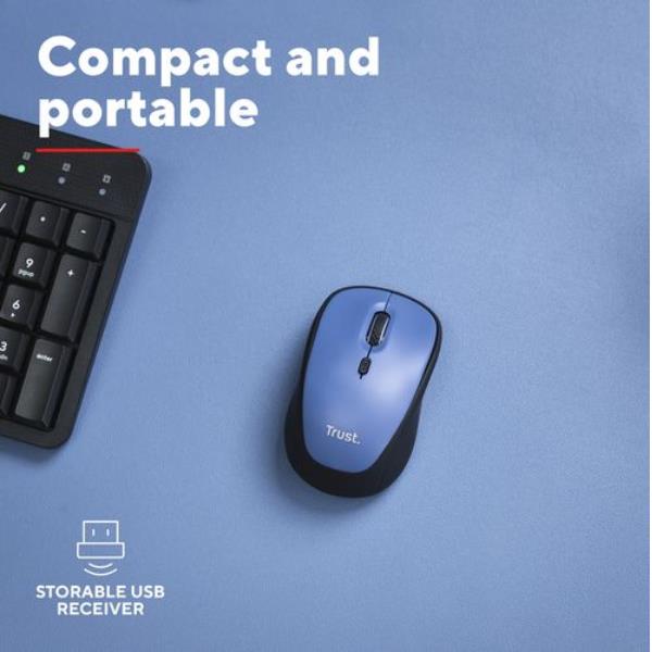 Yvi+ Wireless Mouse Dark Blu - immagine 7