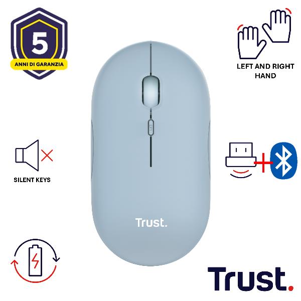 Puck Wireless Mouse Blu