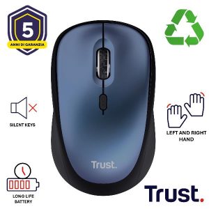 Yvi+ Wireless Mouse Eco Blu