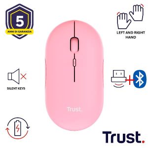 Puck Wireless Mouse Rosa