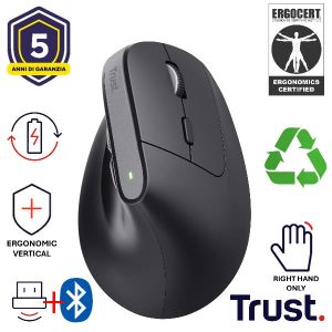 Bayo+ Ergonomic Wireless Mouse