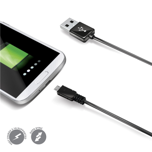 USB-A To Microusb 10W Cable Nero