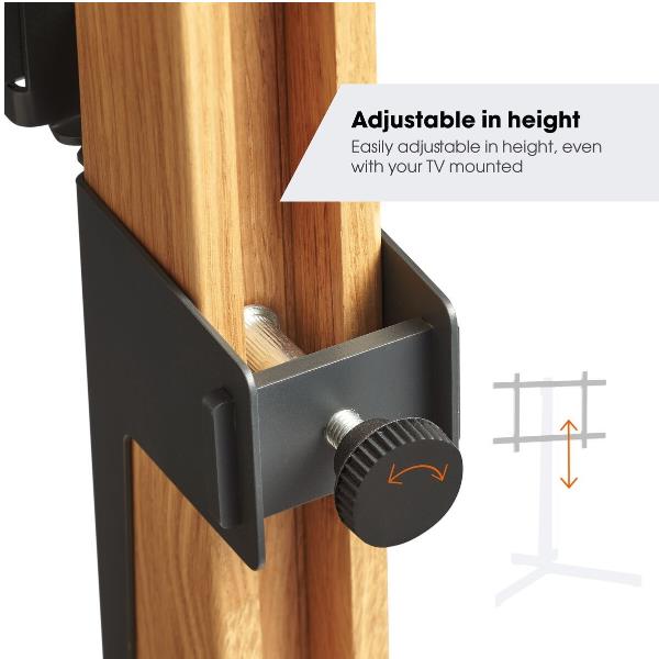 Tvs 3695 Floorstand Oak Steel - immagine 8