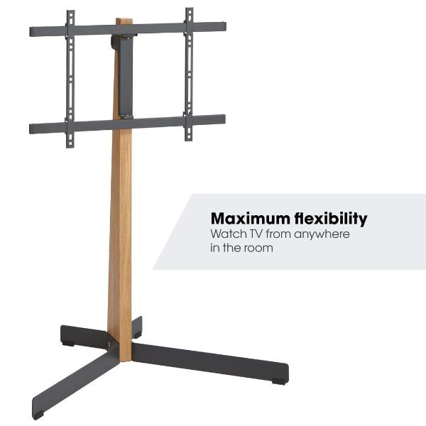 Tvs 3695 Floorstand Oak Steel - immagine 4