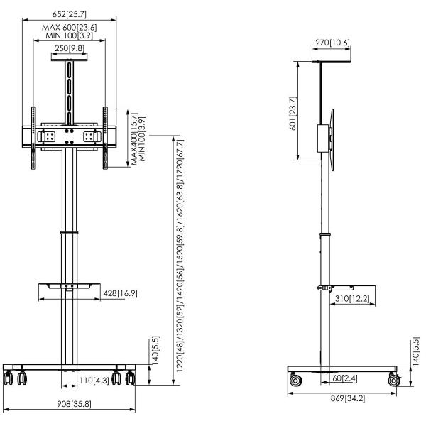 T1031 B Carrello Display 65 50Kg - immagine 5