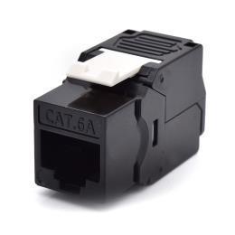 Presa Rj45U Cat.6A Nero