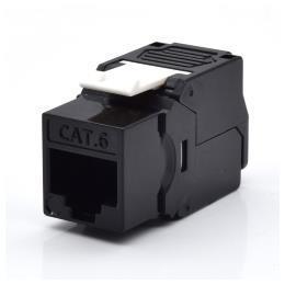 Presa Rj45U Cat.6 Nero