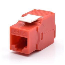 Presa Rj45U Cat.6 Rosso