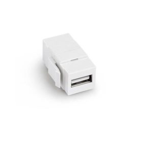 Accoppiatore USB Keystone Bianco