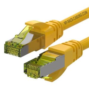 Patch S/Ftp Cat.6A Lshf Giallo 0.5M