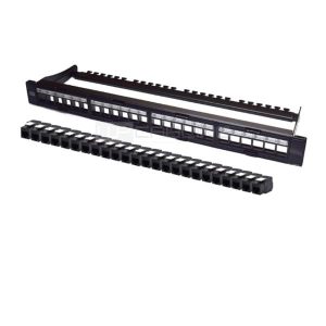 Pann.1U Con 24 Rj45U Cat.6 Nero