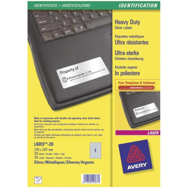 Etic. Poliestere Argento 210X297 - immagine 2