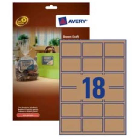 Etich. Carta Kraft Rett. 62X42 20Ff - immagine 3