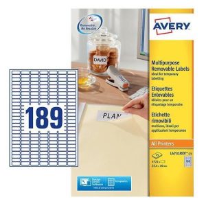 Etich.laser Rimovibili 25 4 X 19 Si