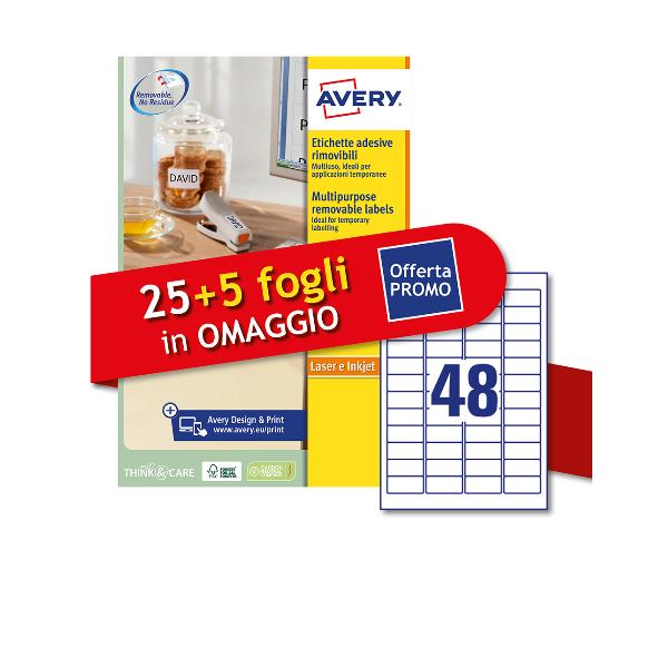 Etic. Rimovibili Laser 25Piu5Ff Oma