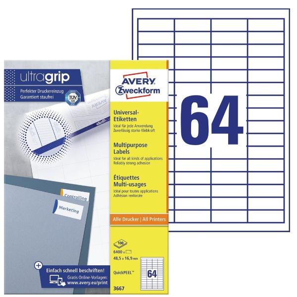 Etich. Bianche Zweckform 48.5X16.9 - immagine 3