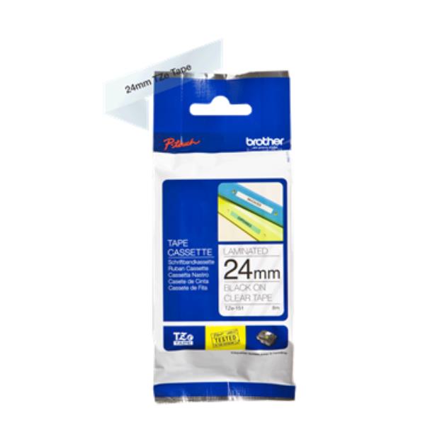 Nastro 24 Mm Etichet Nero/Trasp - immagine 2