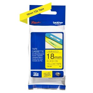 Cass Da 18Mm Nera Su Fondo Giallo