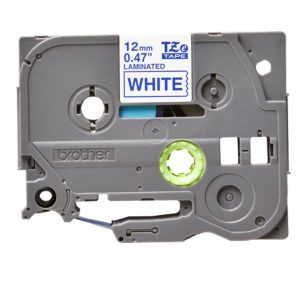 Nastro Tipo Tz 12Mm Blu/Bianco
