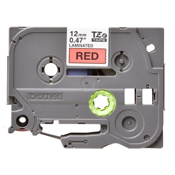 Nastro 12Mm Nero Su Fondo Rosso - immagine 4