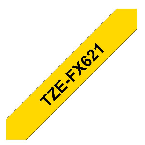 Nastro Tz 9Mm Nero Giallo Fless - immagine 3