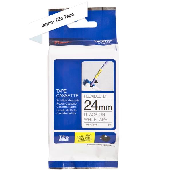 Nastro Laminato Fless 24Mm Nero/Bia - immagine 2