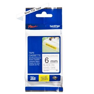 Nastro 6Mm Nera/Bianco Ades Resis