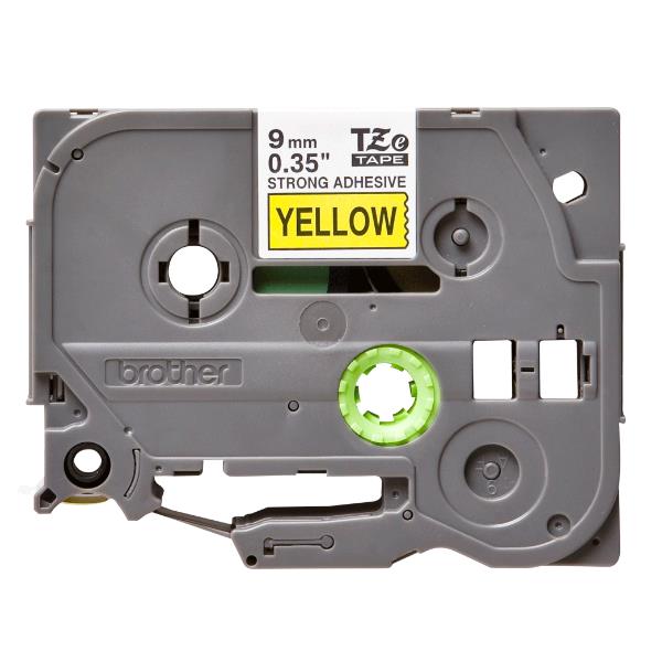 Nastro Lamin 9Mm Nera/Giallo Ad Res - immagine 3