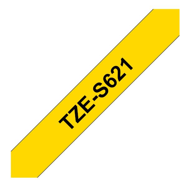 Nastro Lamin 9Mm Nera/Giallo Ad Res - immagine 2