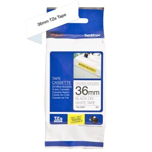 Nastro Tz 36Mm Nero/Bianco Ad Resis
