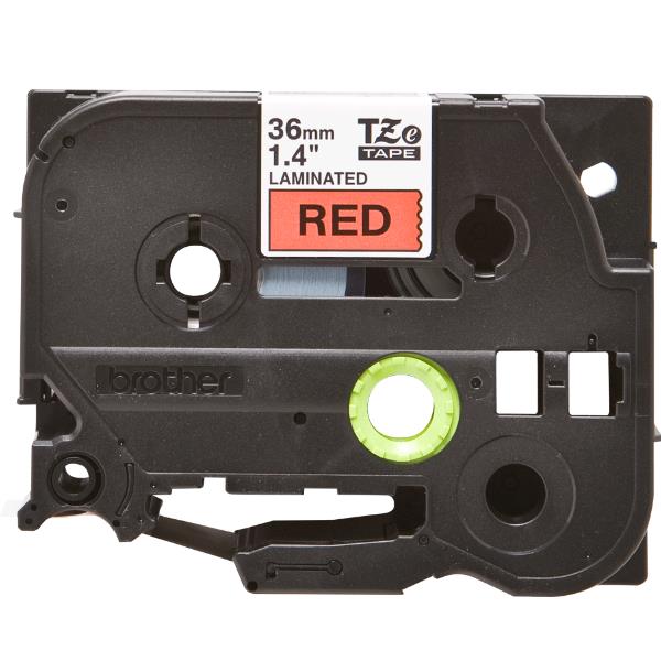 Nastro Tz 36Mm Nero Su Rosso - immagine 4