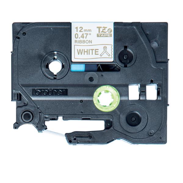 Nastro In Tess 12Mm Oro Su Bianco - immagine 4