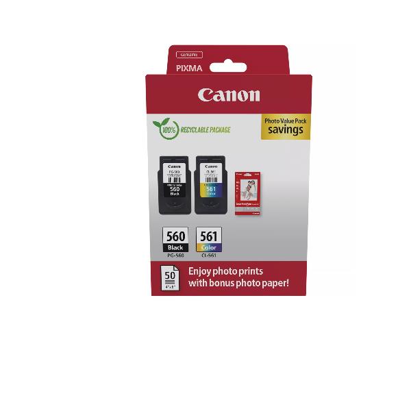 Crg Pg-560/Cl-561 Pvp Paper + Ink C - immagine 2