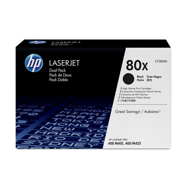 Conf.2 Toner Nero Laserjet 80X