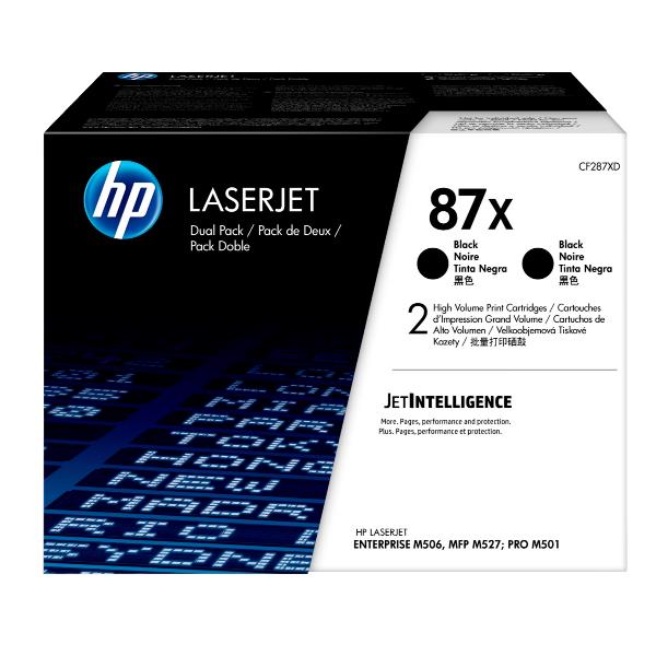 HP 87X 2Pack High Yield Nero Toner