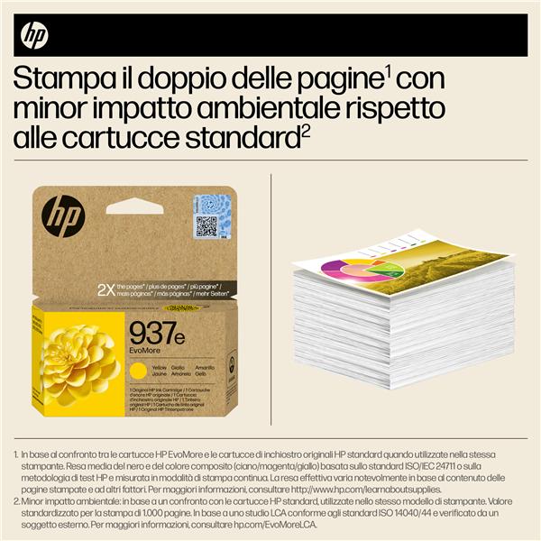HP 937E Evomore Giallo Original Ink - immagine 4