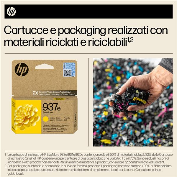 HP 937E Evomore Giallo Original Ink - immagine 2