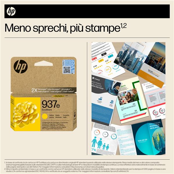HP 937E Evomore Giallo Original Ink - immagine 3