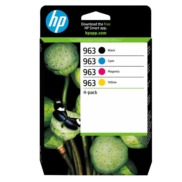HP 963 Cmyk Original Ink 4-Pack - immagine 6