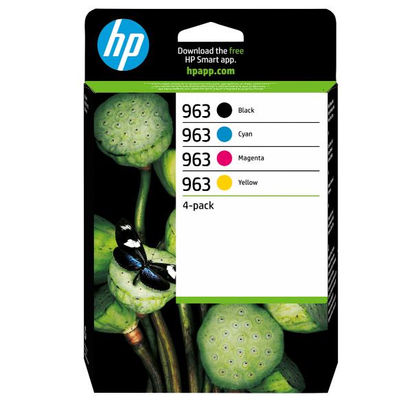 HP 963 Cmyk Original Ink 4-Pack - immagine 2
