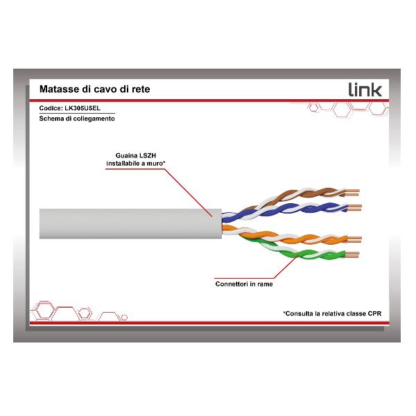Matassa Schermata Lszh Cat.5E 305Mt - immagine 3